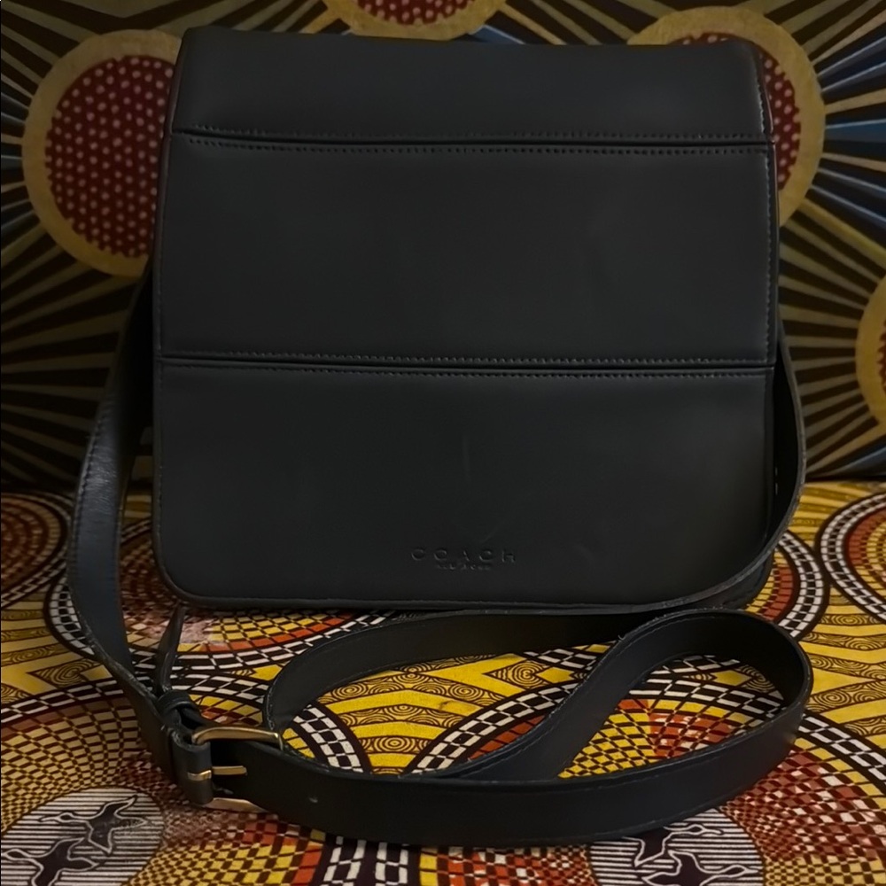 Coach Midnight Leather Shoulder Bag